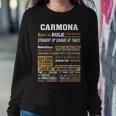 Carmona Name Gift Carmona Born To Rule Sweatshirt Gifts for Her