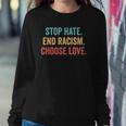 Choose Love Buffalo - Stop Hate End Racism Choose Love Sweatshirt Gifts for Her