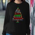 Christmas Cheer Is Teaching Spanish Santa Elf Teacher Group Sweatshirt Gifts for Her