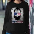 Dad Life Beard Sunglasses Usa Flag Fathers Day 4Th Of July Sweatshirt Gifts for Her