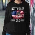 Dog Owner Us Flag 4Th Of July Fathers Day Rottweiler Dad Sweatshirt Gifts for Her