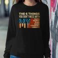 Dont Mess With My Faith Family Flag Country Gun Liberty 4Th Of July Sweatshirt Gifts for Her