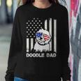 Doodle Dad 4Th Of July Us Flag Dog Dad Patriotic Gift Sweatshirt Gifts for Her