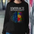 Embrace Neurodiversity Sweatshirt Gifts for Her