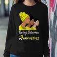 Ewings Sarcoma Awareness Yellow Women Ewings Sarcoma Ewings Sarcoma Awareness Sweatshirt Gifts for Her