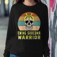 Ewings Sarcoma Warrior Skull Women Vintage Yellow Ribbon Ewings Sarcoma Ewings Sarcoma Awareness Sweatshirt Gifts for Her