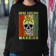 Ewings Sarcoma Warrior Skull Women Vintage Yellow Ribbon Ewings Sarcoma Ewings Sarcoma Awareness Sweatshirt Gifts for Her