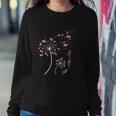Faith Hope Love Breast Cancer Dandelion Flower Breast Cancer Sweatshirt Gifts for Her