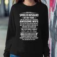 Father Grandpa Yes Im A Spoiledhusband But Not Yours98 Family Dad Sweatshirt Gifts for Her