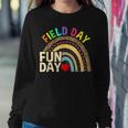 Field Day Fun Day Last Day Of School Teacher Rainbow Sweatshirt Gifts for Her
