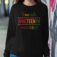 Free-Ish Since 1865 With Pan African Flag For Juneteenth Sweatshirt Gifts for Her