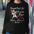 Friends Dont Let Friends Fight Brain Cancer Alone Unicorn Grey Ribbon Brain Cancer Brain Cancer Awareness V2 Sweatshirt Gifts for Her