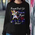 Friends Dont Let Friends Fight Chronic Inflammatory Demyelinating Polyneuropathy Cidp Alone Unicorn Blue Ribbon Cidp Support Cidp Awareness V2 Sweatshirt Gifts for Her