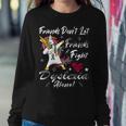 Friends Dont Let Friends Fight Dyslexia Alone Unicorn Grey Ribbon Dyslexia Dyslexia Awareness Sweatshirt Gifts for Her