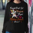 Friends Dont Let Friends Fight Kidney Cancer Alone Unicorn Orange Ribbon Kidney Cancer Kidney Cancer Awareness Sweatshirt Gifts for Her