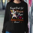 Friends Dont Let Friends Fight Multiple Sclerosis Alone Unicorn Orange Ribbon Multiple Sclerosis Multiple Sclerosis Awareness Sweatshirt Gifts for Her