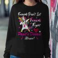 Friends Dont Let Friends Fight Pagets Disease Alone Unicorn Pink Ribbon Pagets Disease Pagets Disease Awareness Sweatshirt Gifts for Her