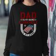 Funny Cornhole Player Dad Is My Name Cornhole Is My Game Sweatshirt Gifts for Her