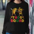 Funny Dabbing Taco Cinco De May Mexican Food V3 Sweatshirt Gifts for Her