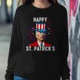 Funny Joe Biden Confused St Patricks Day For Fourth Of July Sweatshirt Gifts for Her
