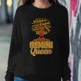 Gemini Zodiac Black African Afro Queen May June Birthday Sweatshirt Gifts for Her