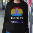 Gerd Awareness Vintage Periwinkle Blue Ribbon Gastroesophageal Reflux Disease Gerd Awareness Sweatshirt Gifts for Her