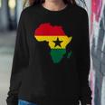 Ghana Ghanaian Africa Map Flag Pride Football Soccer Jersey Sweatshirt Gifts for Her