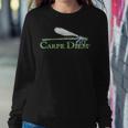 Green Dragonfly - Carpe Diem - Double Sided Sweatshirt Gifts for Her