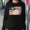 Guinea Pig Dad & Mom American Flag 4Th Of July Usa Funny Sweatshirt Gifts for Her
