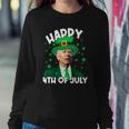 Happy 4Th Of July Biden Leprechaun Shamrock St Patricks Day Sweatshirt Gifts for Her