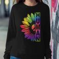 Human Sunflower Lgbt Tie Dye Flag Gay Pride Proud Lgbtq Sweatshirt Gifts for Her