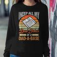 I Keep All My Dad Jokes In A Dad-A-Base Vintage Father Dad Sweatshirt Gifts for Her