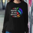 Ill Always Be Her Biggest Fan Volleyball Mom Volleyball Dad Sweatshirt Gifts for Her
