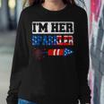 Im Her Sparkler 4Th Of July American Pride Matching Couple Sweatshirt Gifts for Her