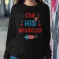 Im His Sparkler 4Th Of July Fireworks Matching Couples Sweatshirt Gifts for Her