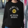 Im Just A Ray Of Fucking Sunshine Funny Sarcastic Sweatshirt Gifts for Her