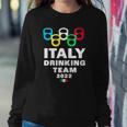 Italy Drinking Team Sweatshirt Gifts for Her