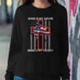 Jesus Is My Savior Riding Is My Therapy Us Flag Sweatshirt Gifts for Her