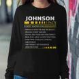 Johnson Name Gift Johnson Facts Sweatshirt Gifts for Her