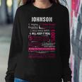 Johnson Name Gift Johnson V2 Sweatshirt Gifts for Her