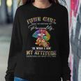 June Girl Lips Hippie Peace Gemini Girl Birthday Cancer Girl Sweatshirt Gifts for Her