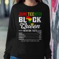 Junenth Womens Black Queen Nutritional Facts 4Th Of July Sweatshirt Gifts for Her