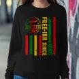 Juneteenth African Flag Free Ish Since 1865 Black Pride Sweatshirt Gifts for Her