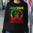 Juneteenth Is My Independence Day African Flag Black History Sweatshirt Gifts for Her