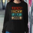 Legend Since July 2000 Vintage 22 Years Old 22Nd Birthday Sweatshirt Gifts for Her