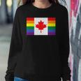 Lgbt Gay Pride Rainbow Canadian Flag Sweatshirt Gifts for Her