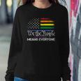 Lgbt Vintage 1776 American Flag We The People Means Everyone Sweatshirt Gifts for Her