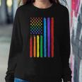Lgbtq American Flag Pride Rainbow Gay Lesbian Bi Transgender Sweatshirt Gifts for Her