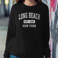 Long Beach New York Ny Vintage Established Sports Design Sweatshirt Gifts for Her