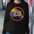Love Is Love Rainbow Lgbt Gay Lesbian Pride Sweatshirt Gifts for Her